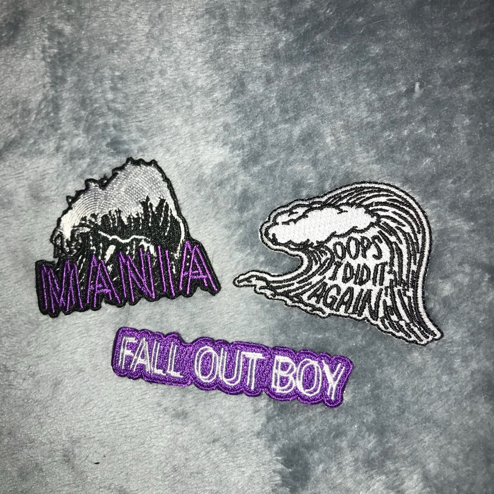 Set of 3 Fall Out Boy mania patches